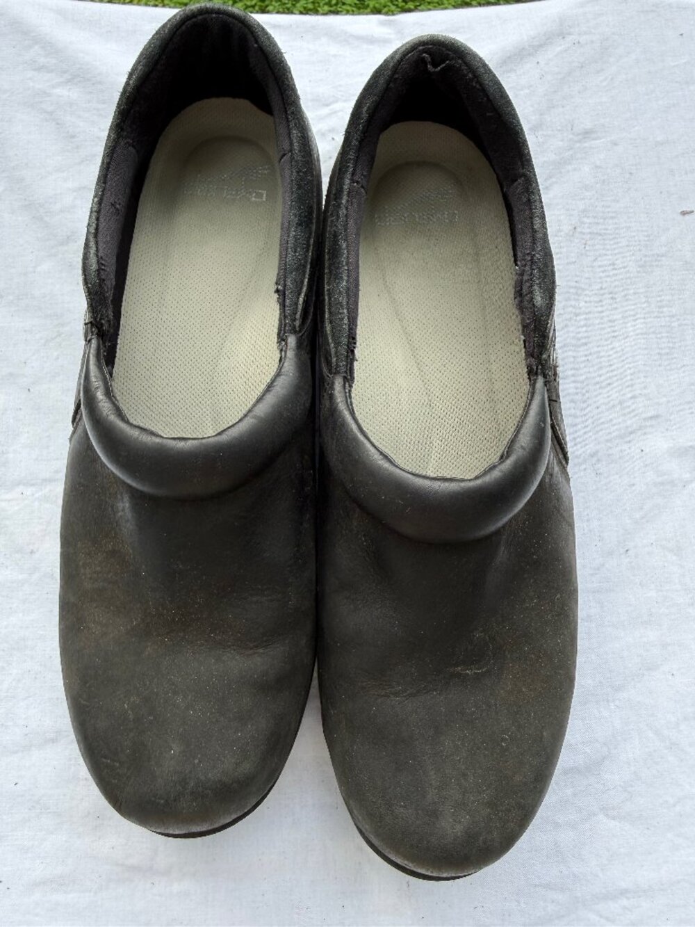 Dansko Patti Waterproof Black Leather Clogs Slip On Shoes Size EU 40/US 9.5